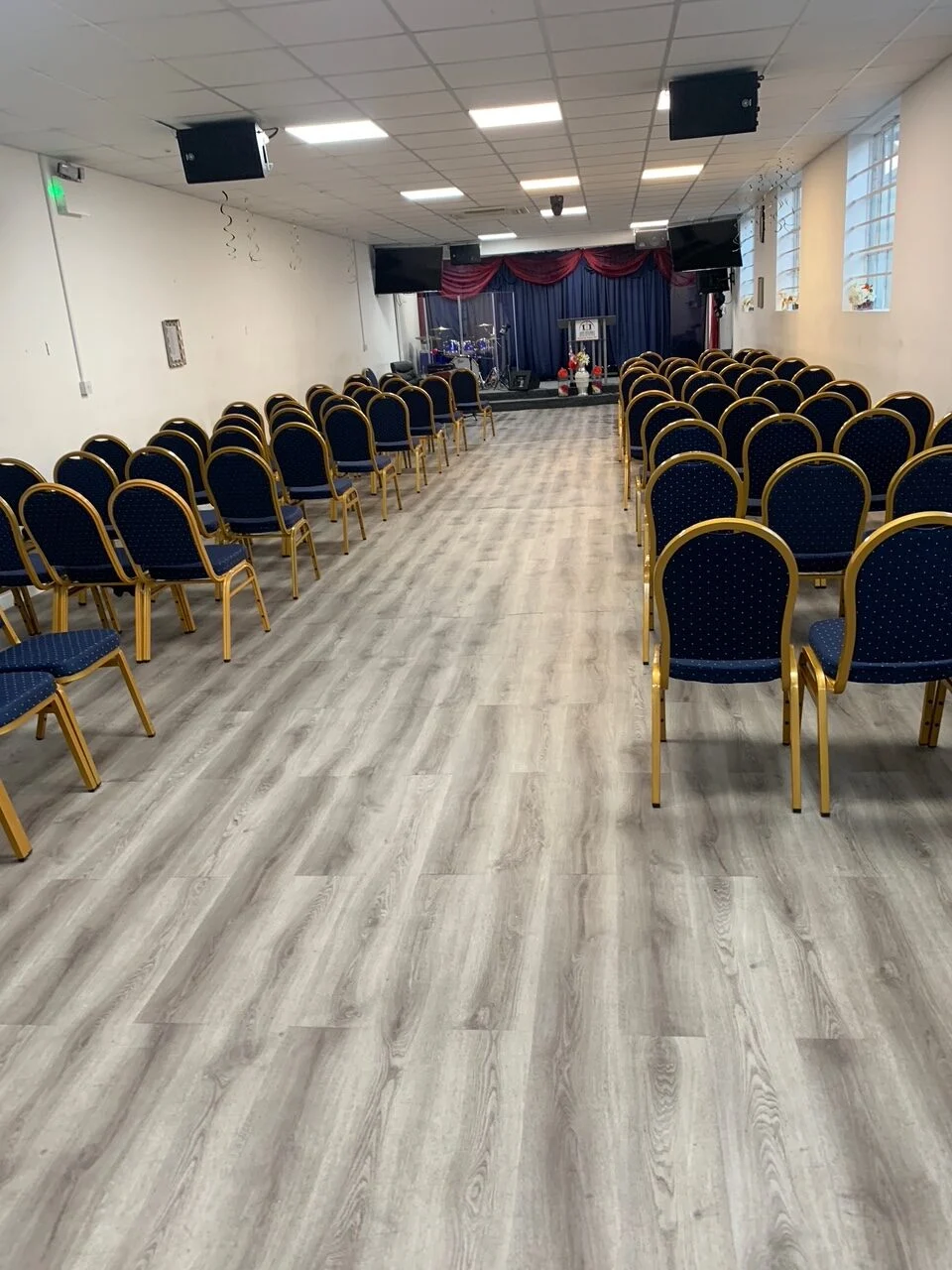 Clean conference room prepared for events by Spotclean Ltd.